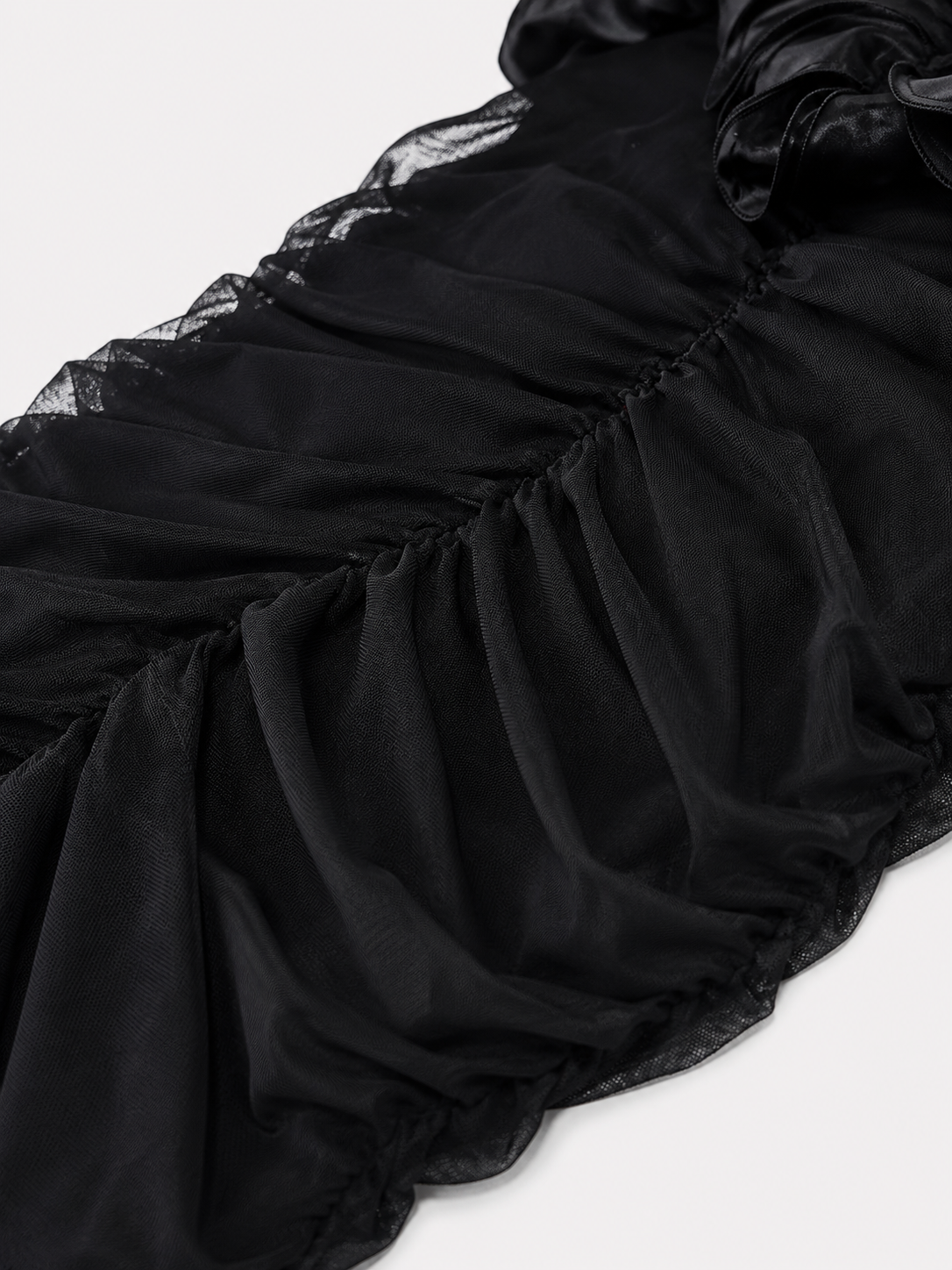 Carina | Dames Elegante Maxi Jurk met Spaghettibandjes – 3D Bloemen Geplooide Feestjurk