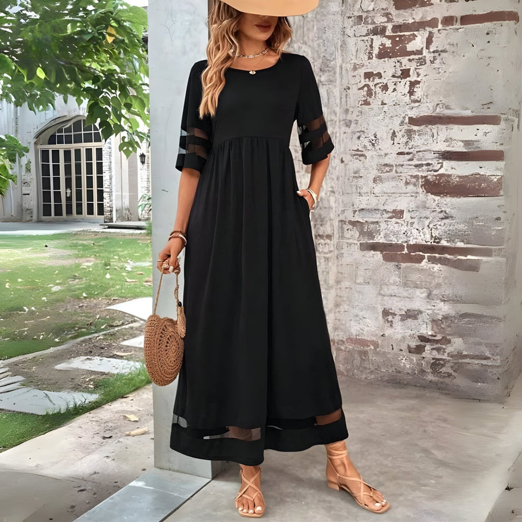 Kasia | Chique gebreide midijurk voor dames – Elegante, nauwsluitende bodycon-jurk