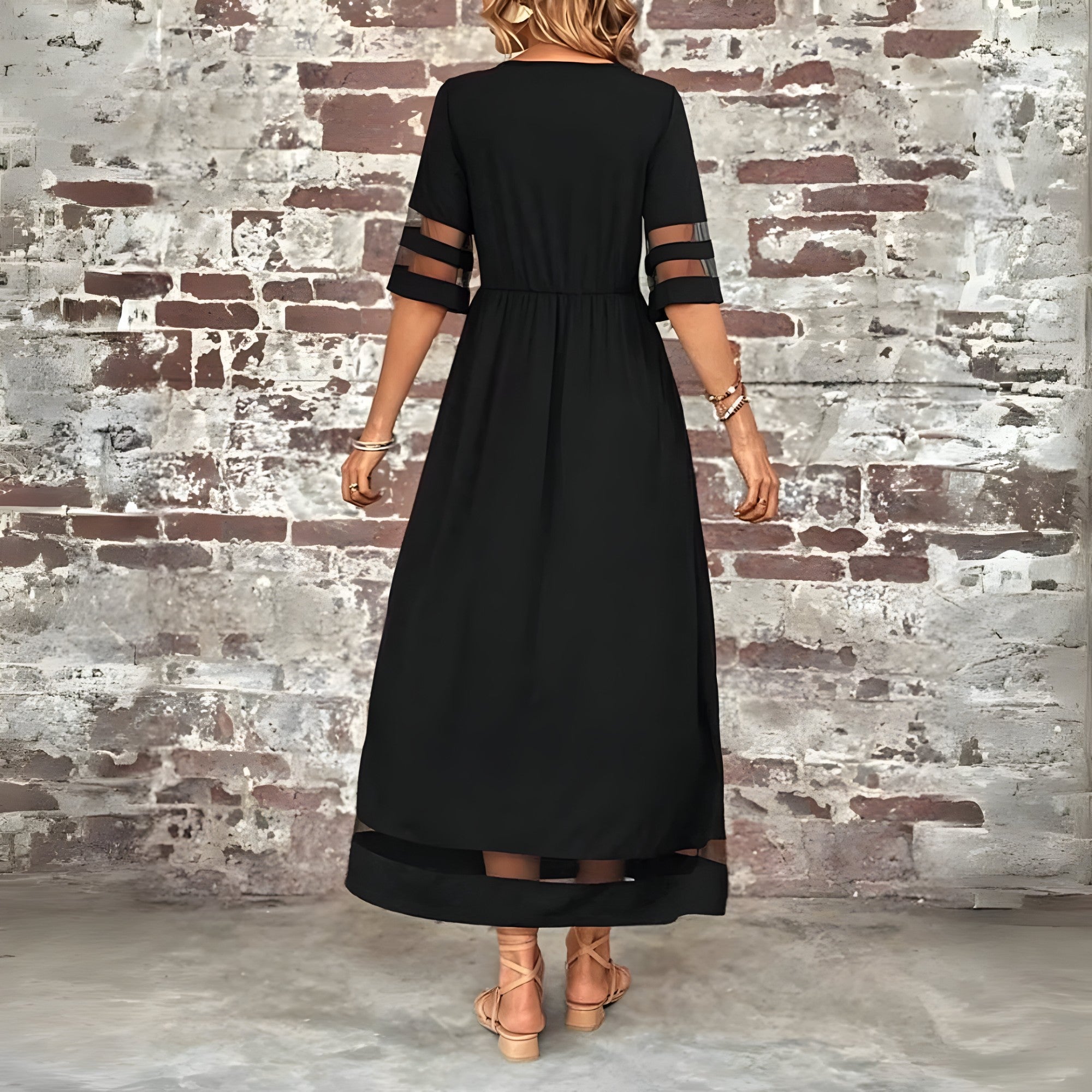 Kasia | Chique gebreide midijurk voor dames – Elegante, nauwsluitende bodycon-jurk