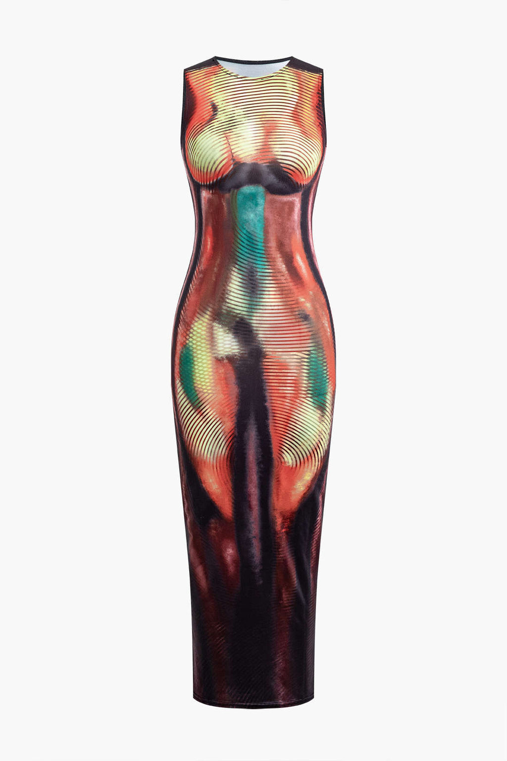 Nylen | Zomer-midijurk voor dames – Lichte jurk met abstracte print