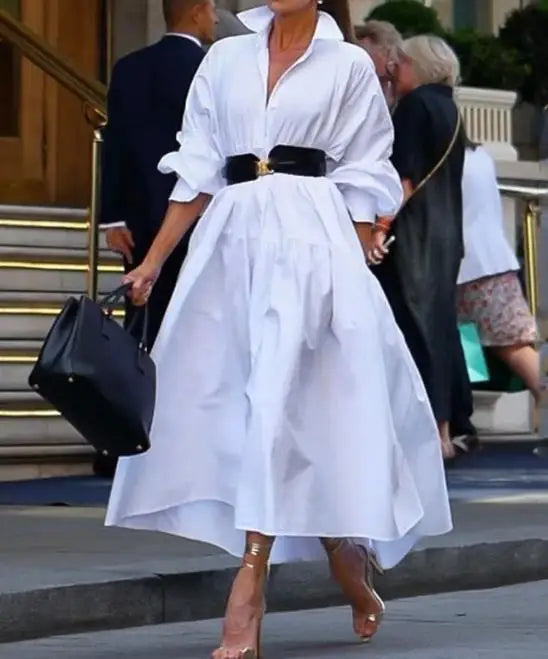 Elarae | Damesjurk met losse pasvorm en oversized model – Casual zomerjurk