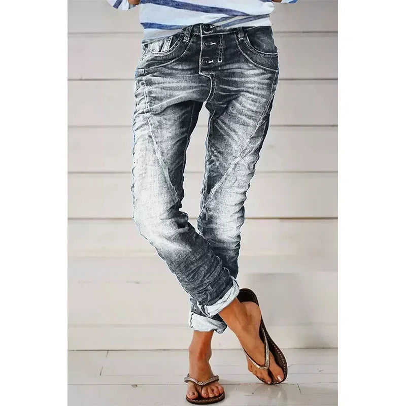 Isa | Casual stretchbroek voor dames – Comfortabele broek met hoge taille