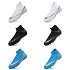GripStrike | Heren Voetbalschoenen Hoge Enkel - Ademende Outdoor Voetbalschoenen, Antislip Turf Trainers
