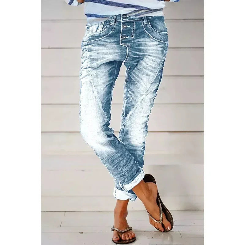 Isa | Casual stretchbroek voor dames – Comfortabele broek met hoge taille