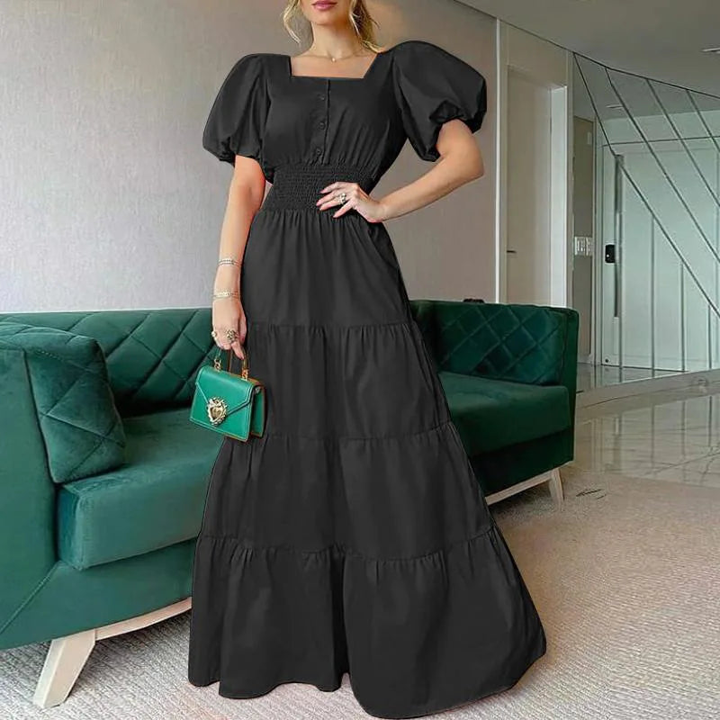 Ruelle | Casual gestreepte maxi-jurk voor dames – Lange zomerjurk