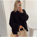 Pleuntje | Pluizige oversized trui voor dames – Zachte gebreide trui voor een gezellige look