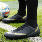 GripStrike | Heren Voetbalschoenen Hoge Enkel - Ademende Outdoor Voetbalschoenen, Antislip Turf Trainers
