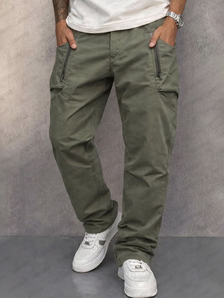Adriel | Heren Katoenen Cargo Broek – Functionele Cargo Broek met Ritszakken