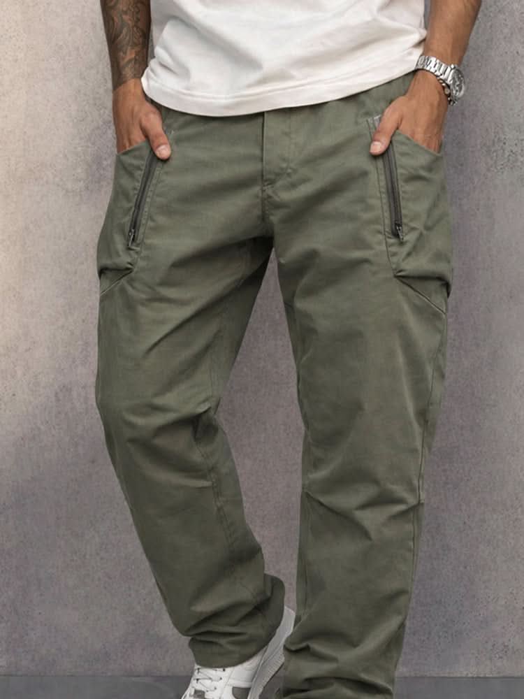 Adriel | Heren Katoenen Cargo Broek – Functionele Cargo Broek met Ritszakken