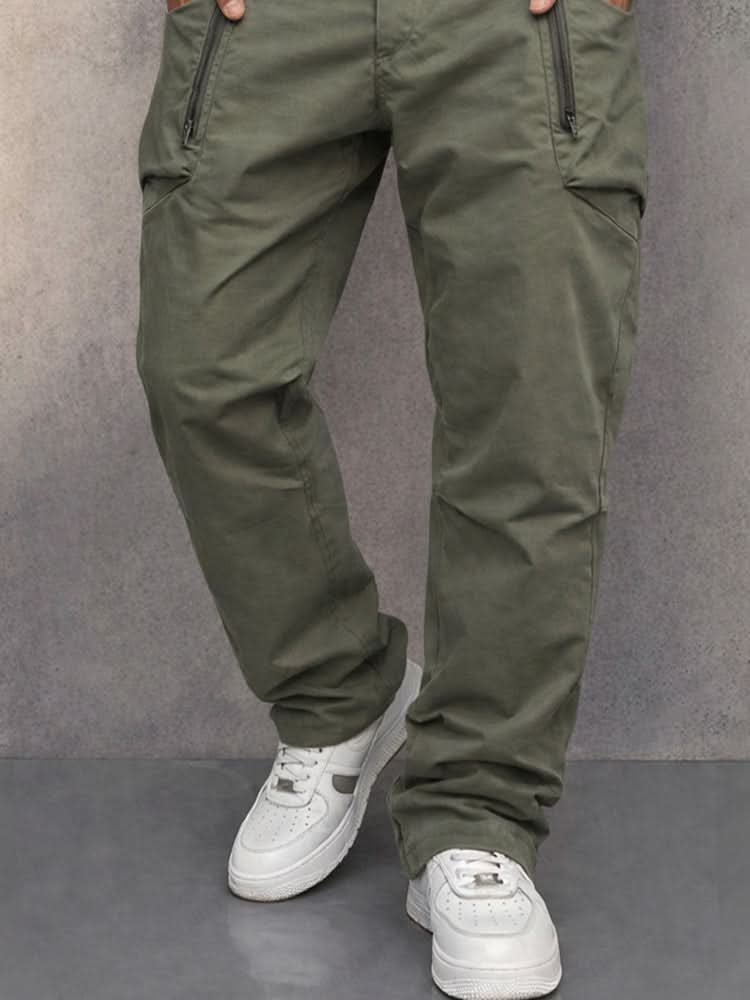Adriel | Heren Katoenen Cargo Broek – Functionele Cargo Broek met Ritszakken