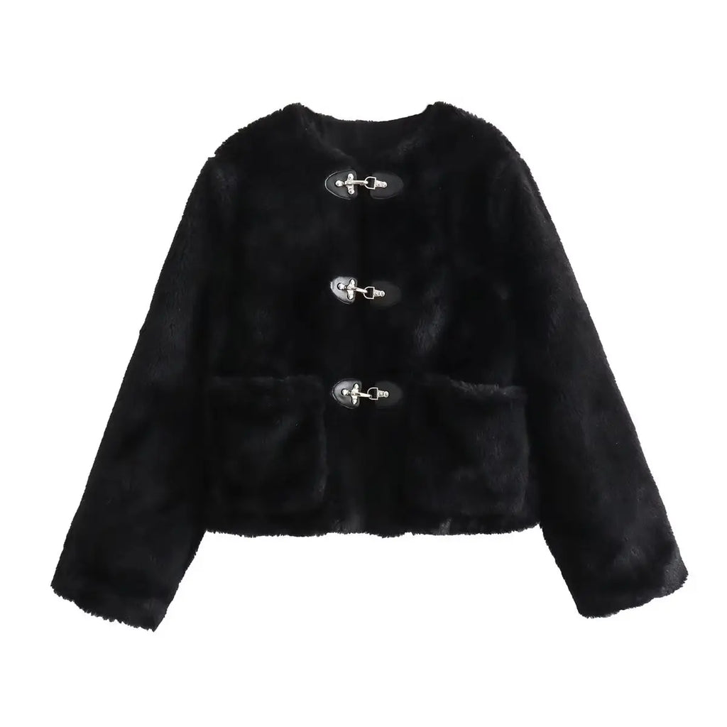 Delarose | Dames Fleecejas – Warme & Elegante Damesjas met Zachte Afwerking