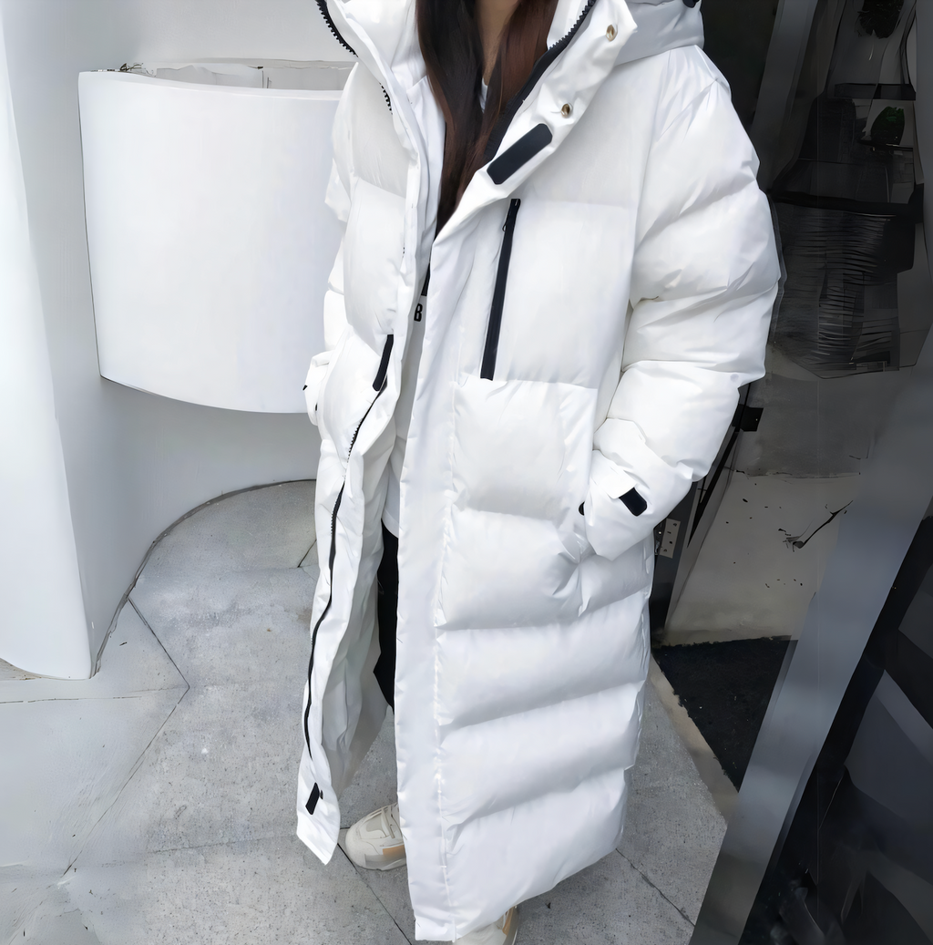 Zuleika | Lange Pufferjas voor Dames – Warme Winterjas, Lichtgewicht & Geïsoleerd