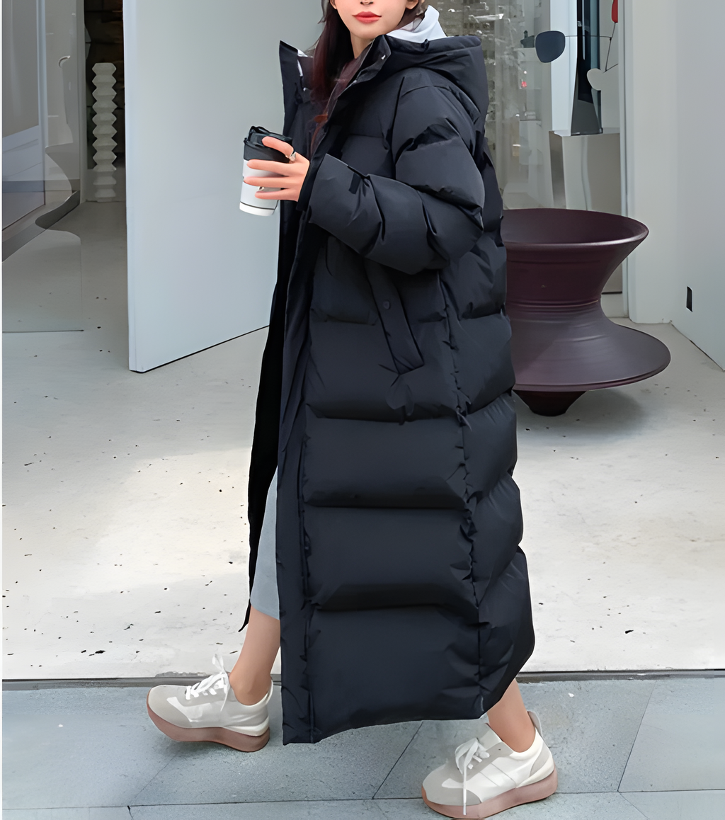 Rian | Lange, winddichte en elegante winterjas voor dames