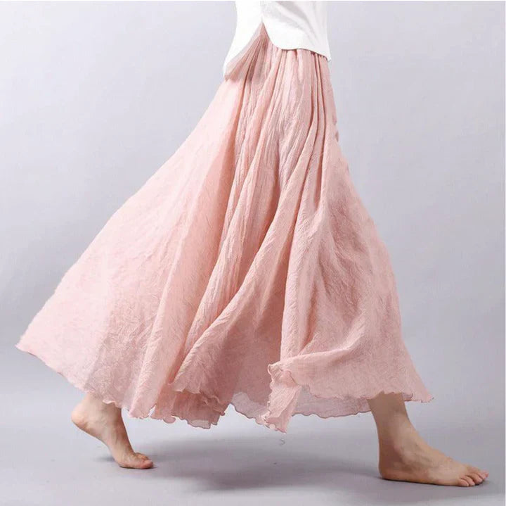 Yara | Lange Maxi-Rok voor Dames – Flowy Hoge Taille Rok met Elegante Uitstraling