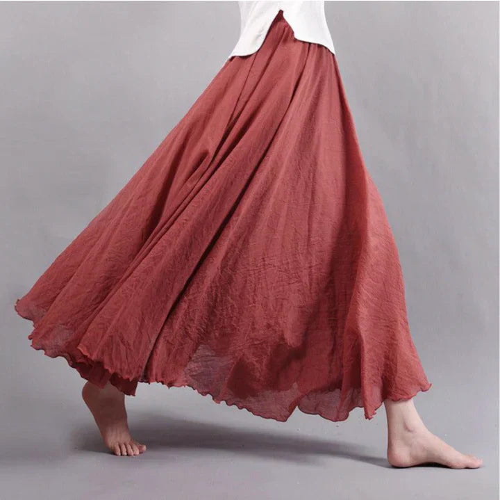 Yara | Lange Maxi-Rok voor Dames – Flowy Hoge Taille Rok met Elegante Uitstraling