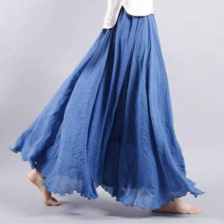 Yara | Lange Maxi-Rok voor Dames – Flowy Hoge Taille Rok met Elegante Uitstraling