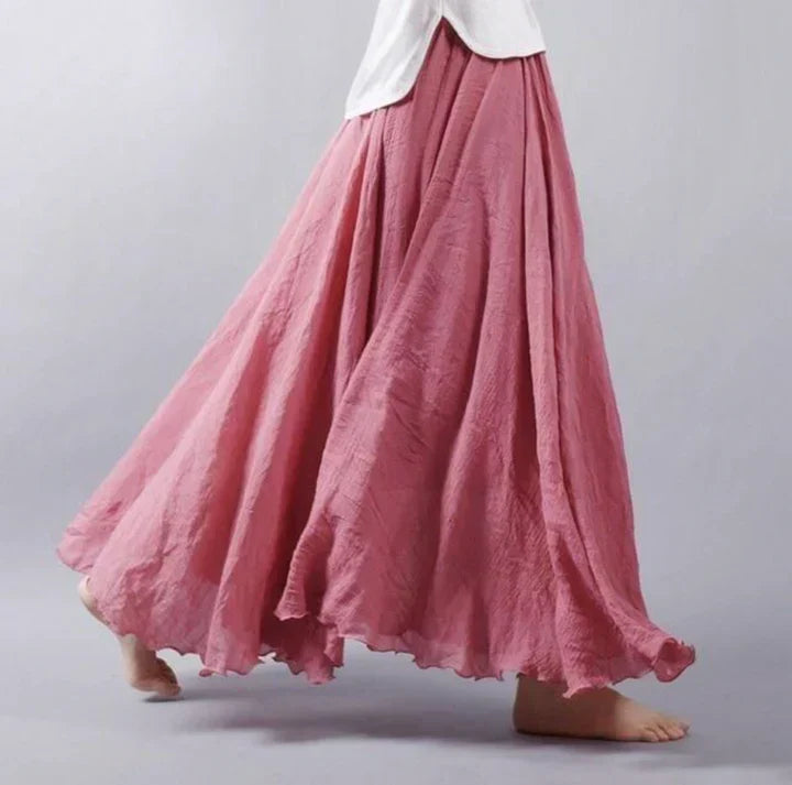 Yara | Lange Maxi-Rok voor Dames – Flowy Hoge Taille Rok met Elegante Uitstraling