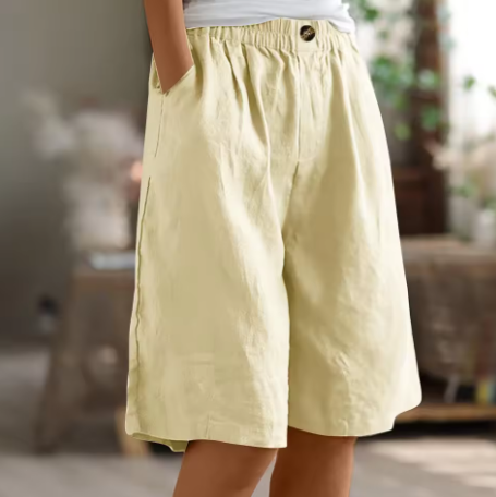 Elsi | Zomerse wijde damesshorts – Casual shorts voor dagelijks gebruik met een relaxte pasvorm