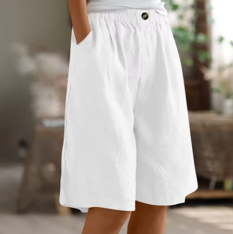 Elsi | Zomerse wijde damesshorts – Casual shorts voor dagelijks gebruik met een relaxte pasvorm