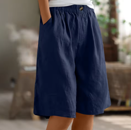 Elsi | Zomerse wijde damesshorts – Casual shorts voor dagelijks gebruik met een relaxte pasvorm
