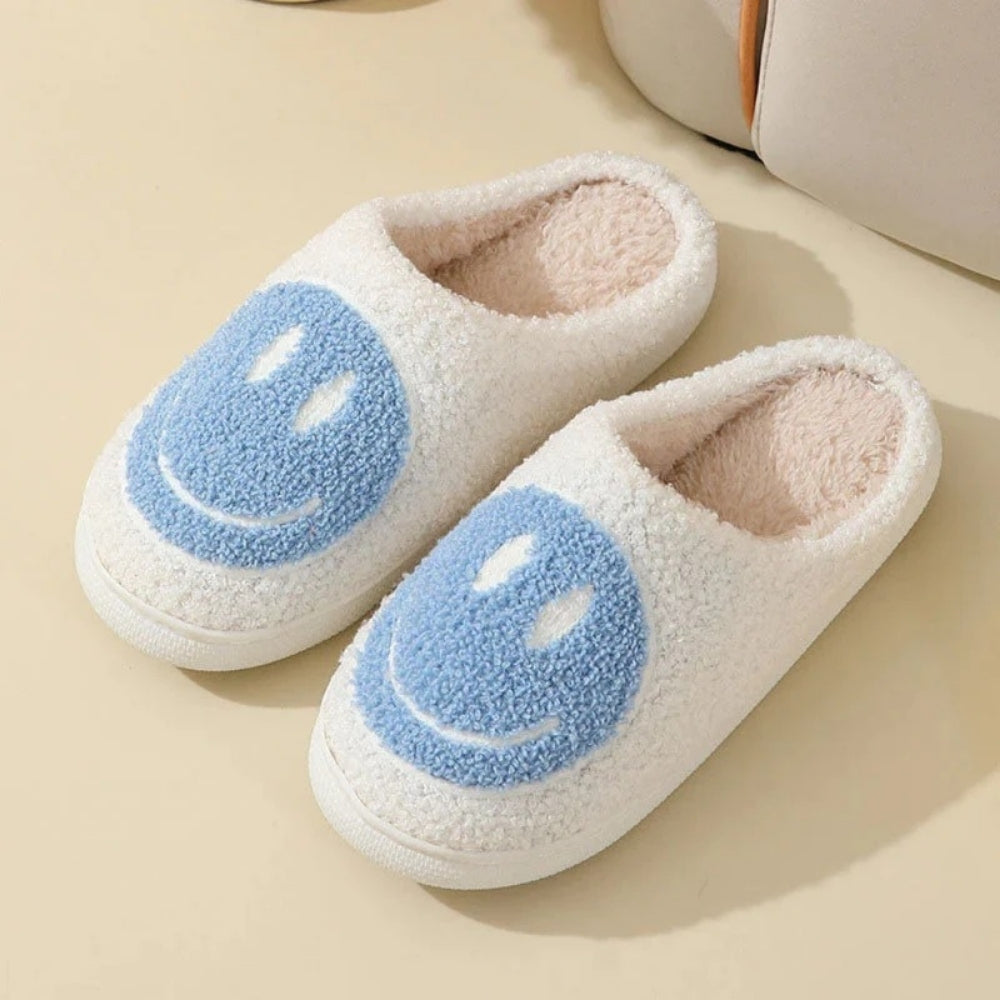 Eliane | Smiley-pantoffels voor dames met zachte voering en platte zool