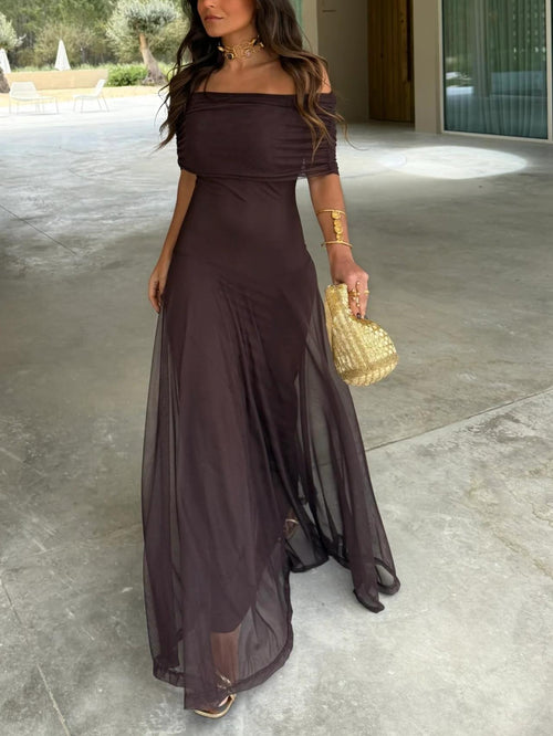 Adeliza | Elegante, formele maxi-jurk voor dames – soepel vallende lange jurk