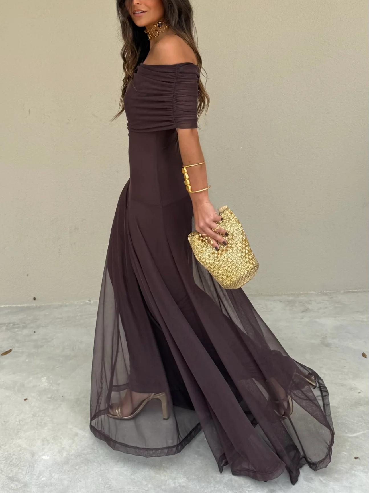 Adeliza | Elegante, formele maxi-jurk voor dames – soepel vallende lange jurk