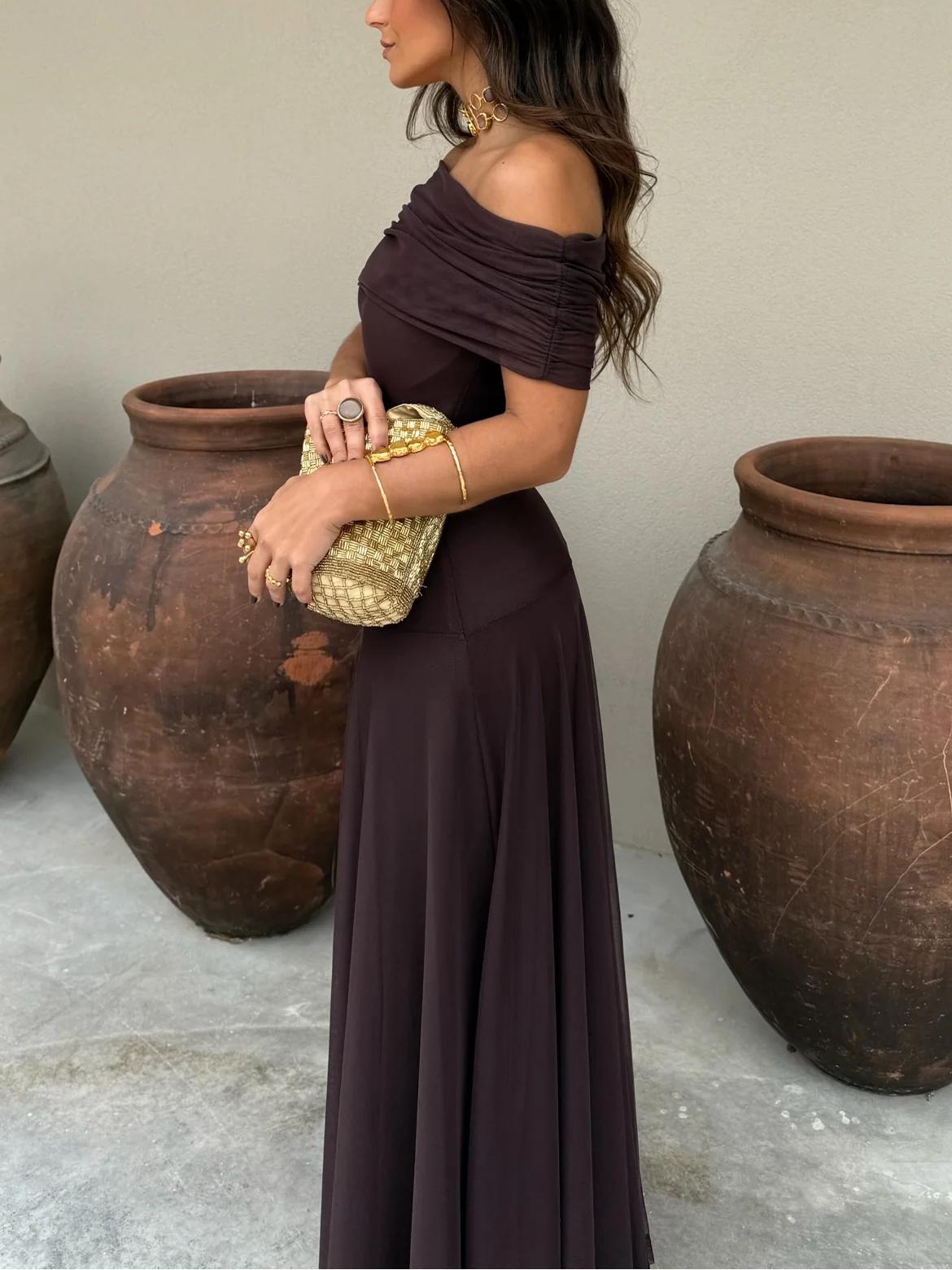 Adeliza | Elegante, formele maxi-jurk voor dames – soepel vallende lange jurk