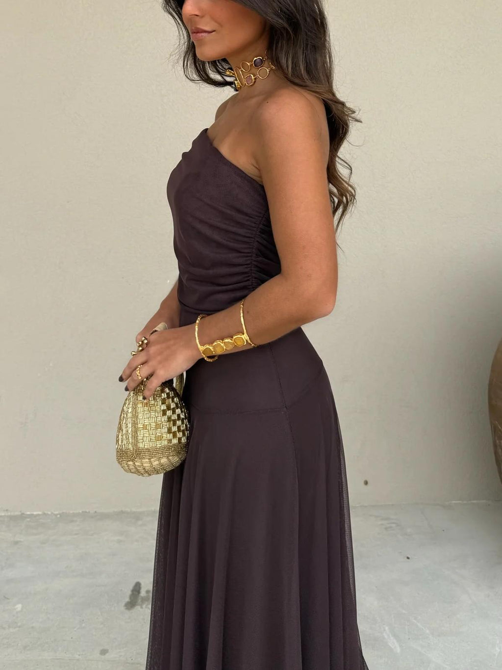 Adeliza | Elegante, formele maxi-jurk voor dames – soepel vallende lange jurk