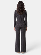 Sigrid | 2-Delig Krijtstreep Damespak met Elegante Blazer en Bijpassende Pantalon