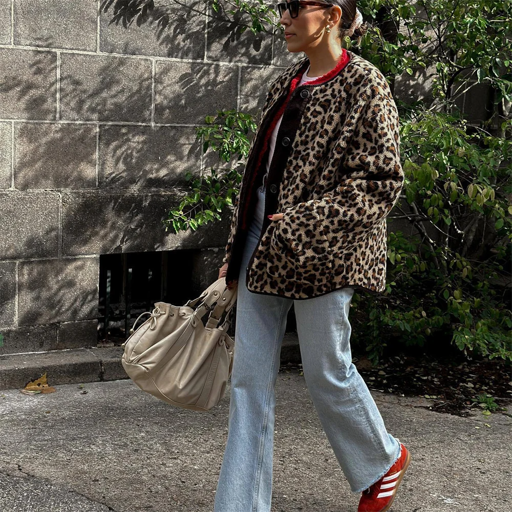 Meliora | Dames Imitatiebontjas – Oversized Luipaardprint, Zacht & Warm