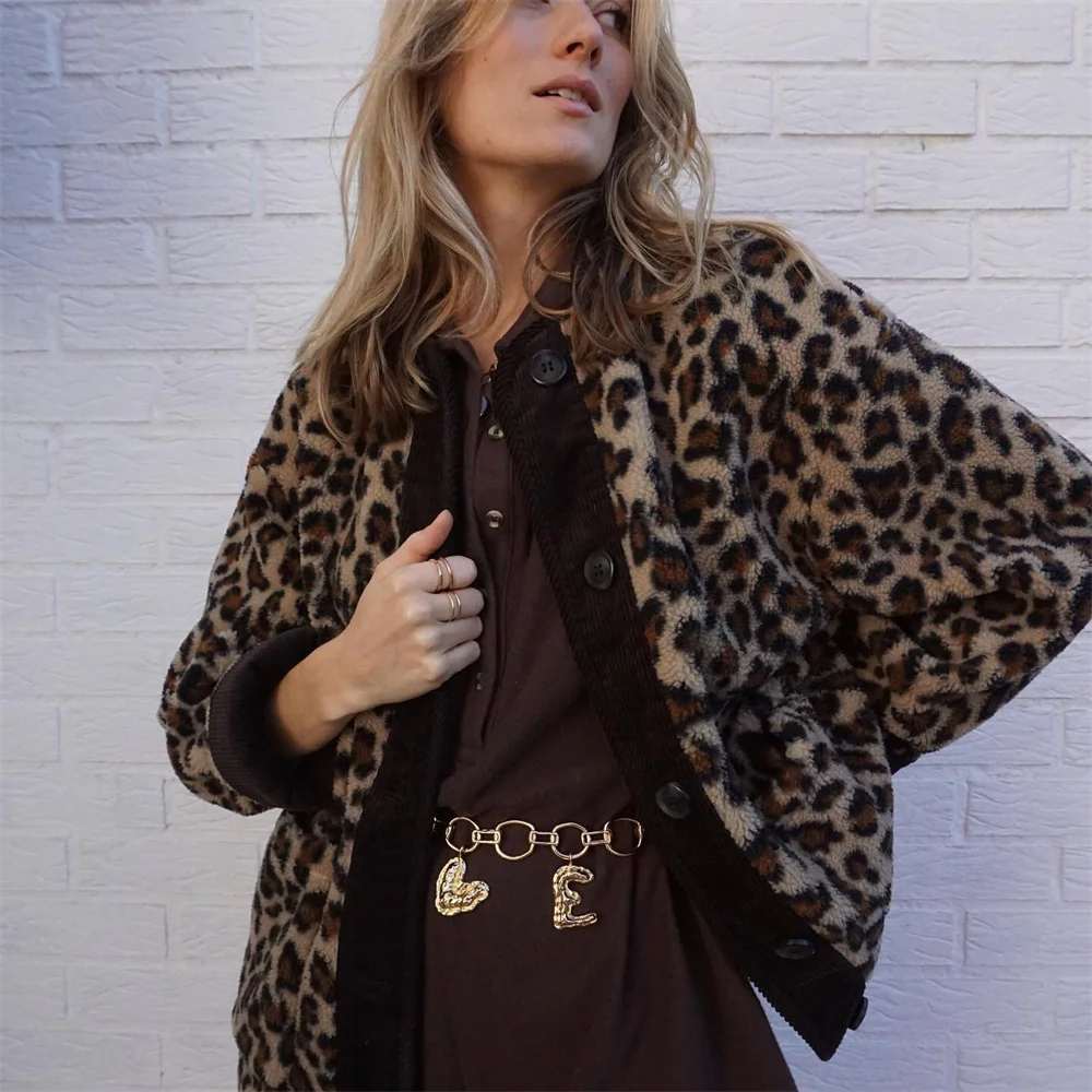 Meliora | Dames Imitatiebontjas – Oversized Luipaardprint, Zacht & Warm