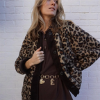 Meliora | Dames Imitatiebontjas – Oversized Luipaardprint, Zacht & Warm
