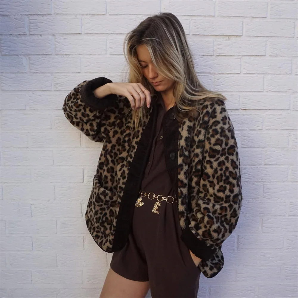 Meliora | Dames Imitatiebontjas – Oversized Luipaardprint, Zacht & Warm