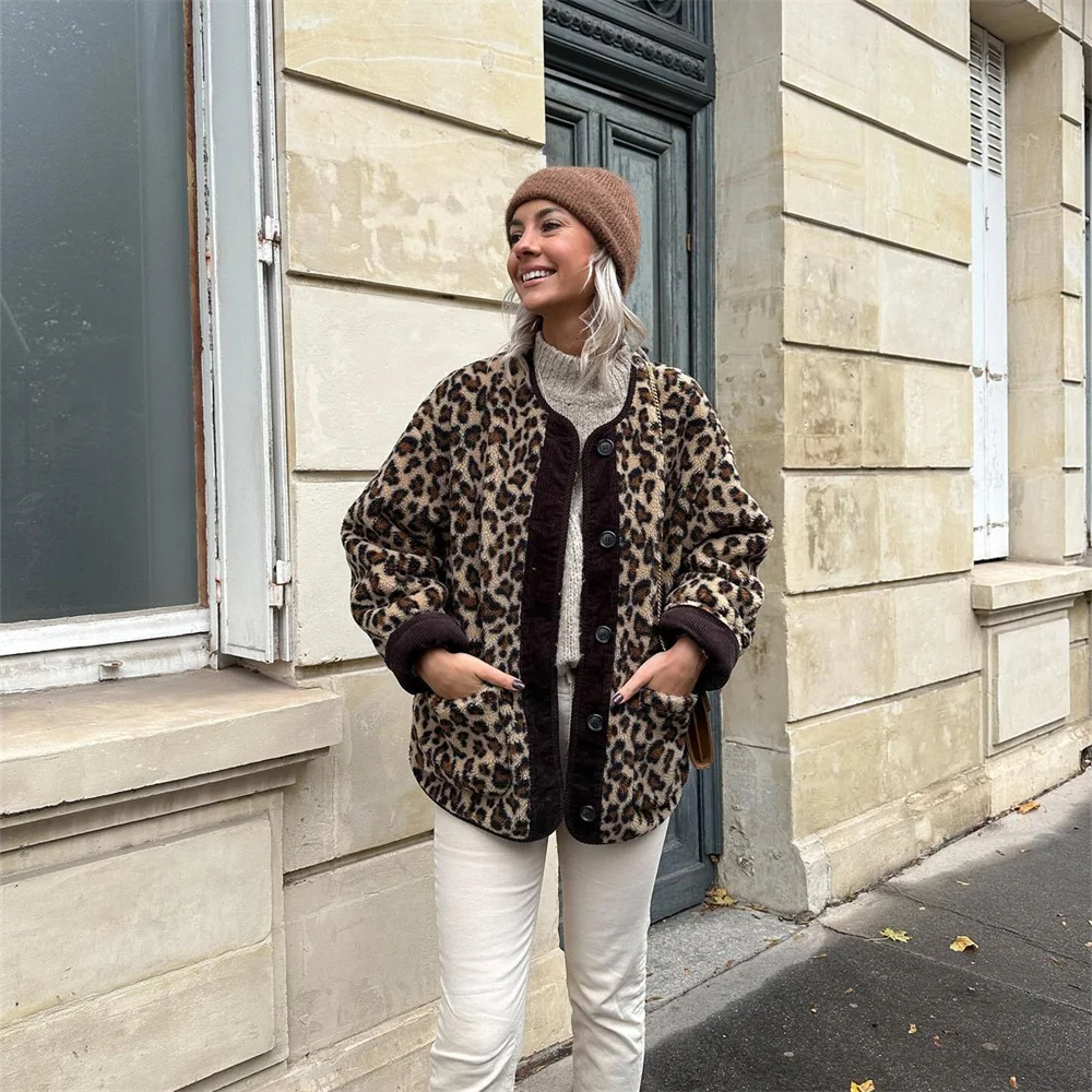 Meliora | Dames Imitatiebontjas – Oversized Luipaardprint, Zacht & Warm