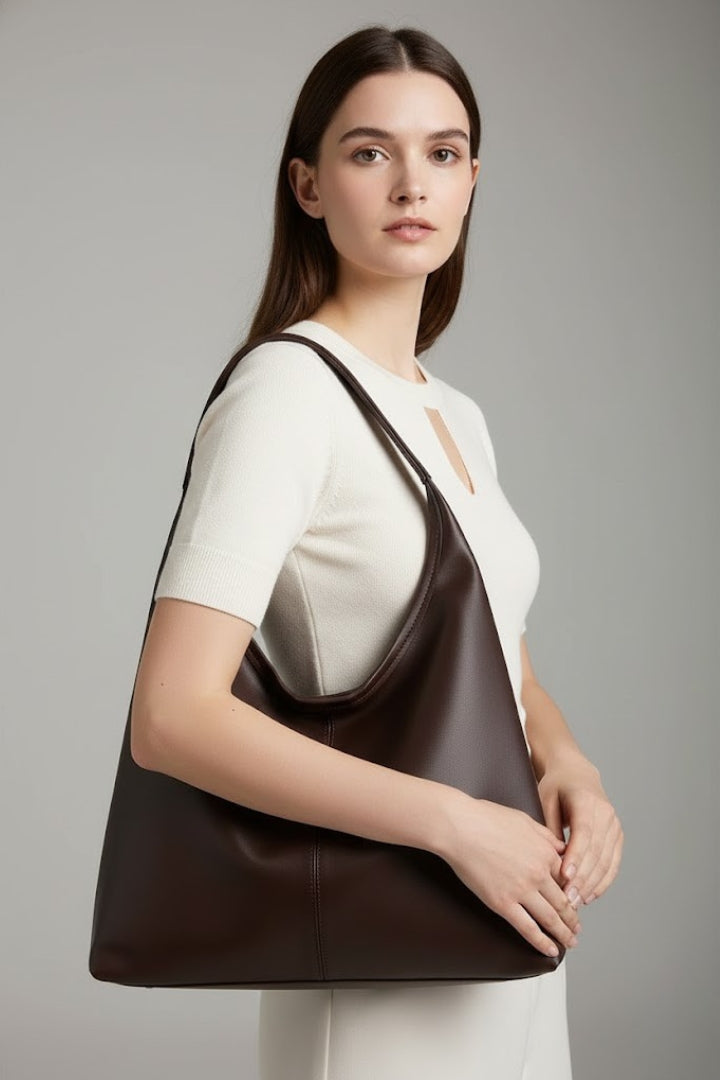 Kori | Dames-shopper van kunstleer – Shopper met grote inhoud
