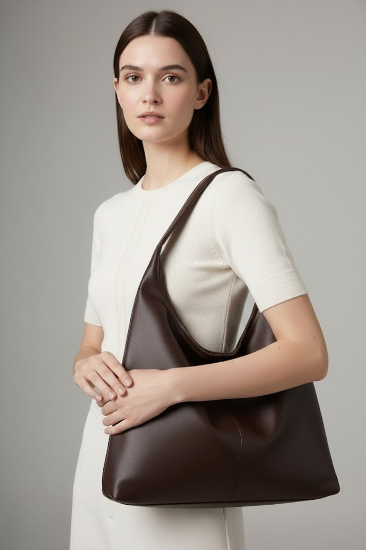 Kori | Dames-shopper van kunstleer – Shopper met grote inhoud