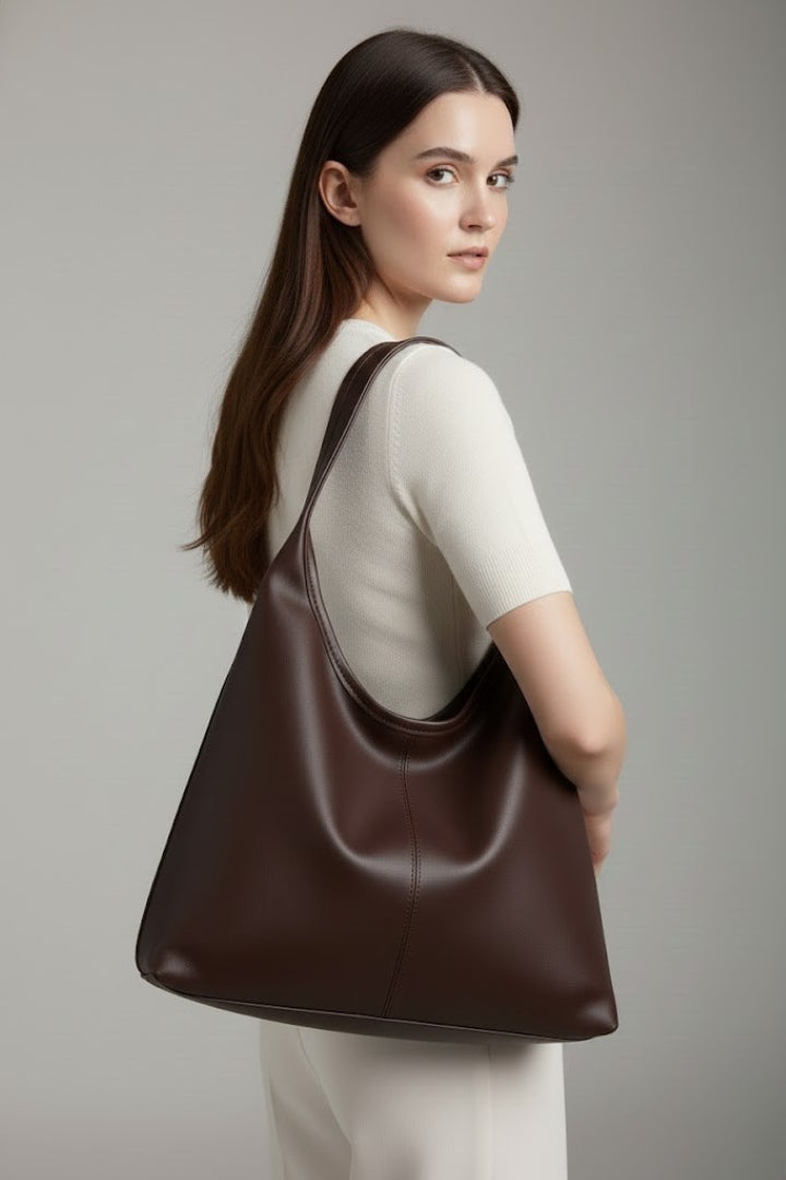 Kori | Dames-shopper van kunstleer – Shopper met grote inhoud