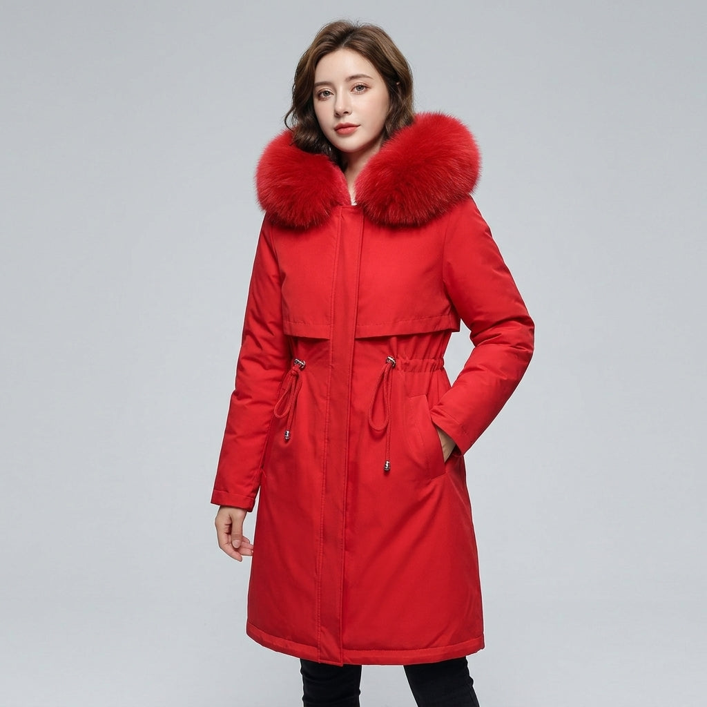 Euphemia | Winterjas voor dames met capuchon – Warm, elegant en stijlvol