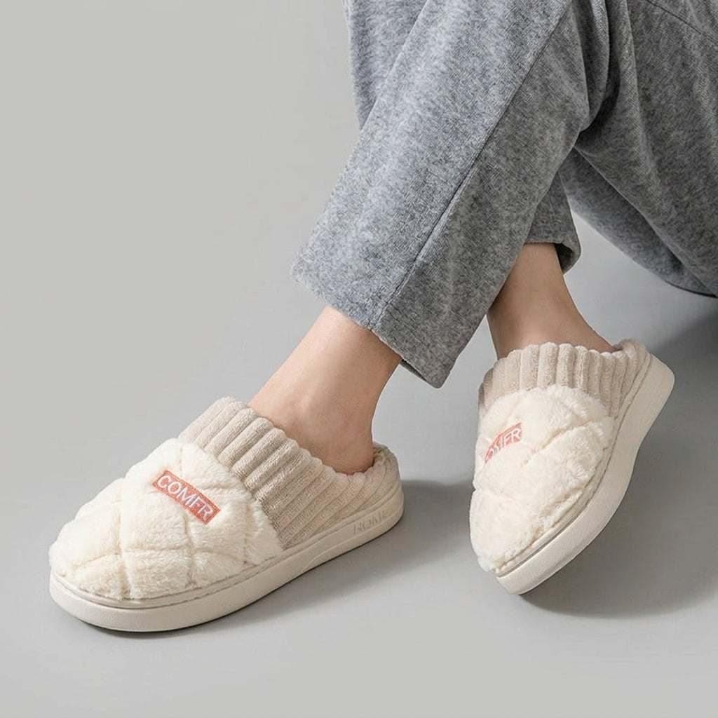 Rixte | Warme, knusse pantoffels voor dames – Comfortabele winterpantoffels met zachte voering