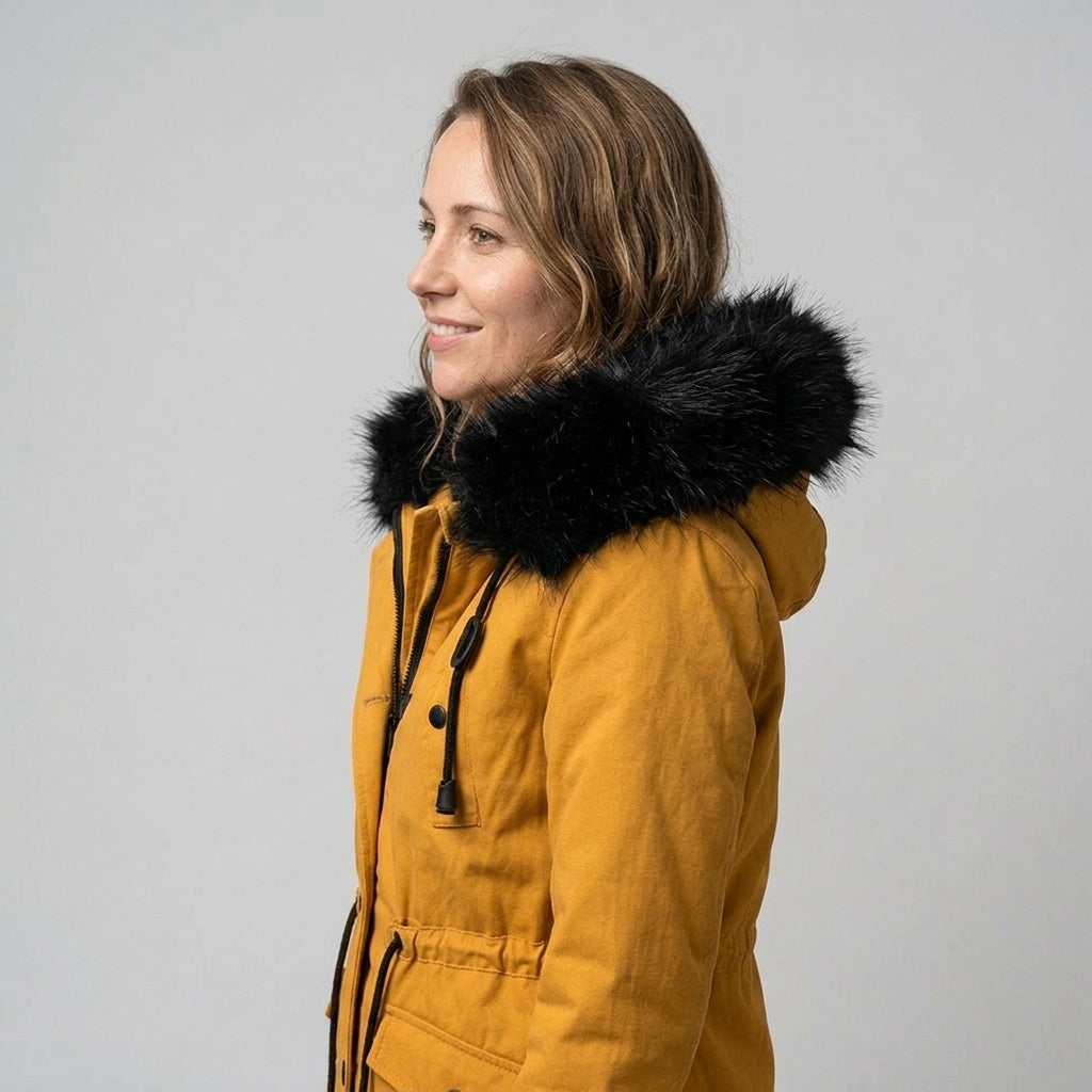 Tialde | Winterjas met capuchon voor dames – Water- en winddichte outdoorjas