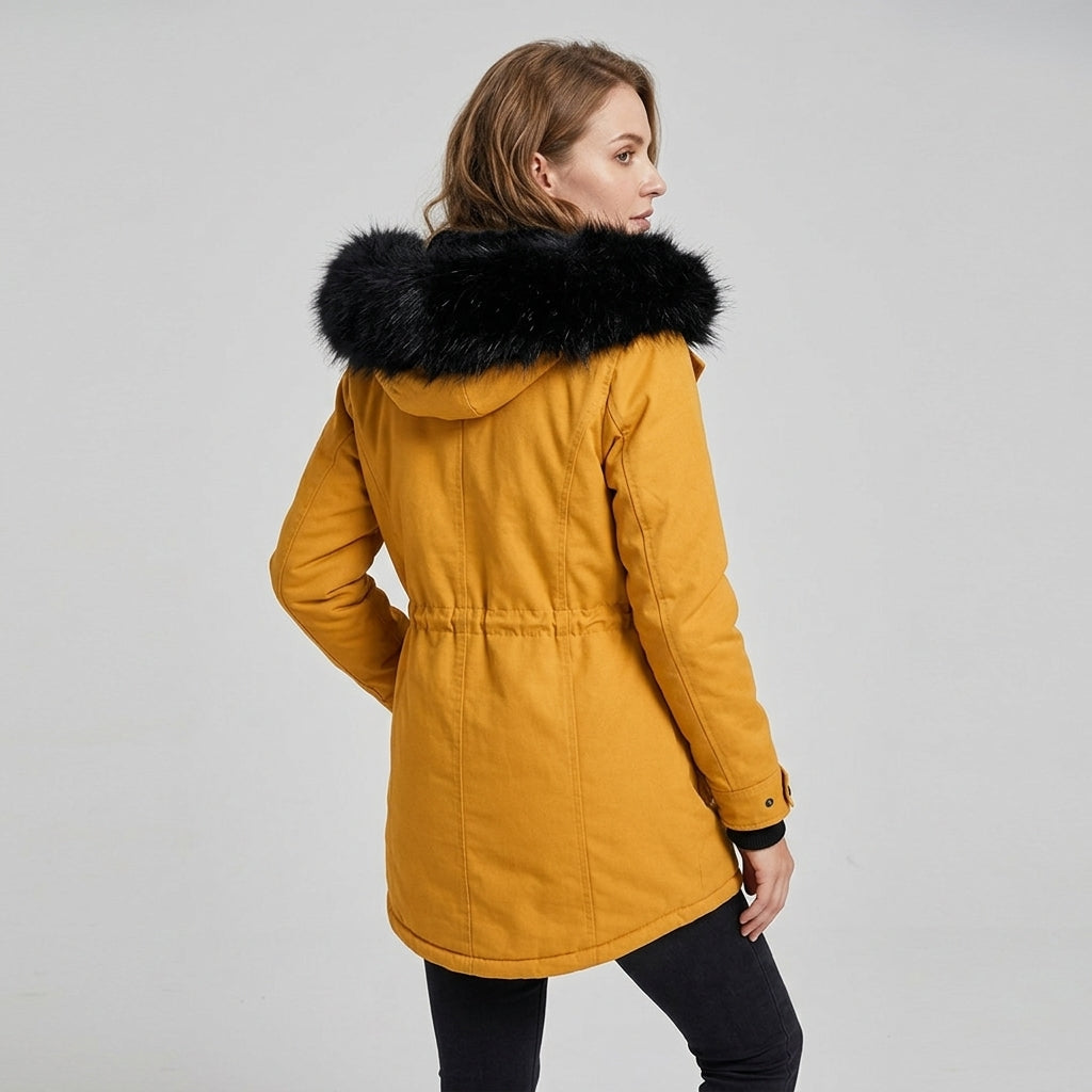 Tialde | Winterjas met capuchon voor dames – Water- en winddichte outdoorjas
