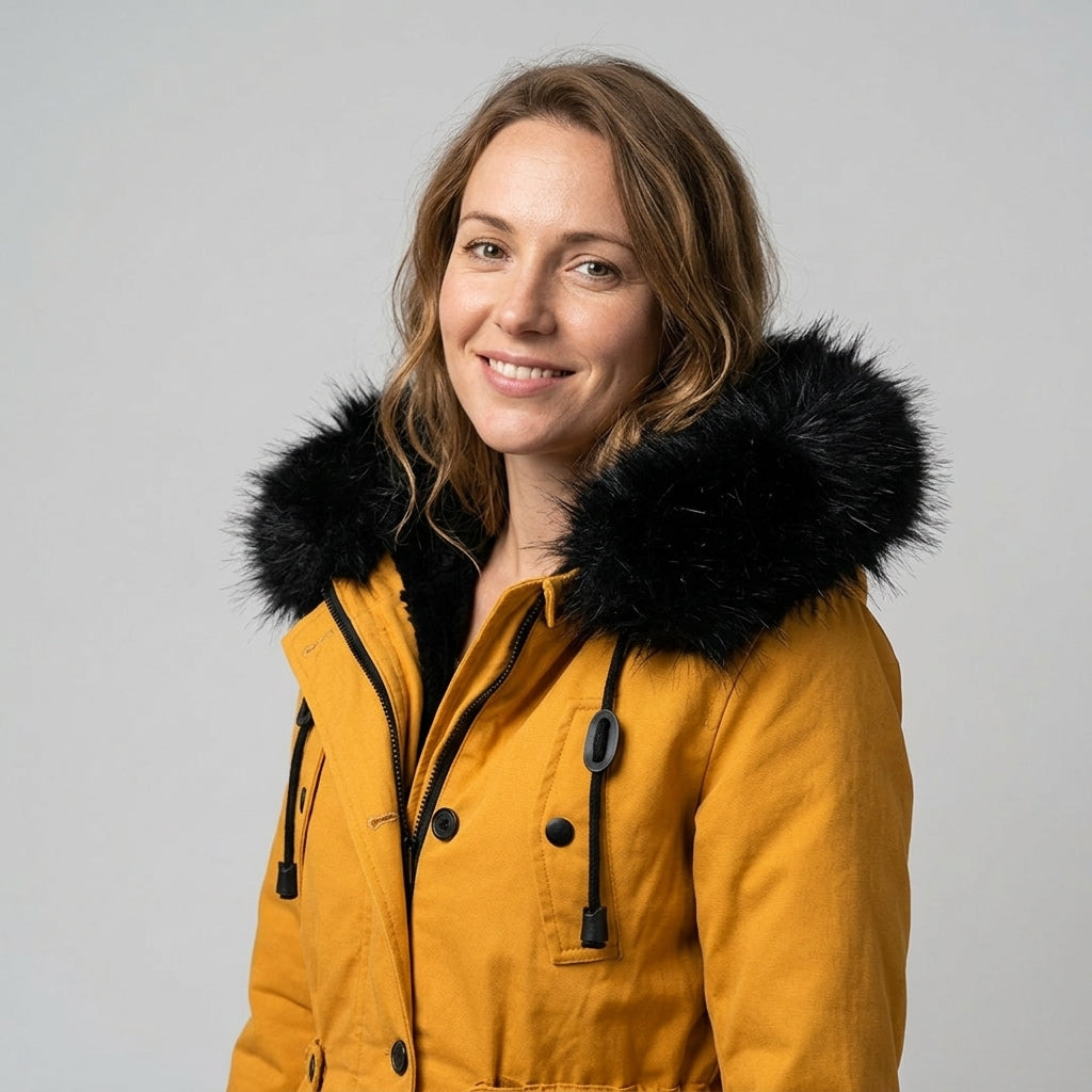 Tialde | Winterjas met capuchon voor dames – Water- en winddichte outdoorjas