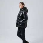 Venne | Metallic pufferjack voor dames – Winddicht winterjack
