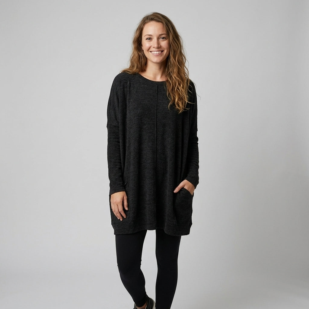 Wilke | Warm dames-shirt met lange mouwen – Zachte, ademende top met getailleerde pasvorm