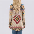 Alberdina | Etnische shirtjurk voor dames – Casual jurk met boho-bloemenprint