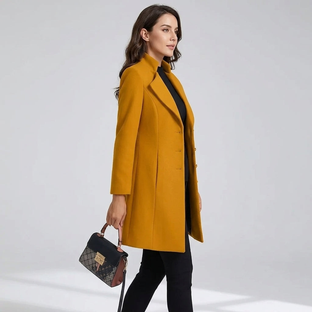 Arendje | Elegante damesjas met knopen aan de voorkant – Klassieke bovenkleding met lange mouwen
