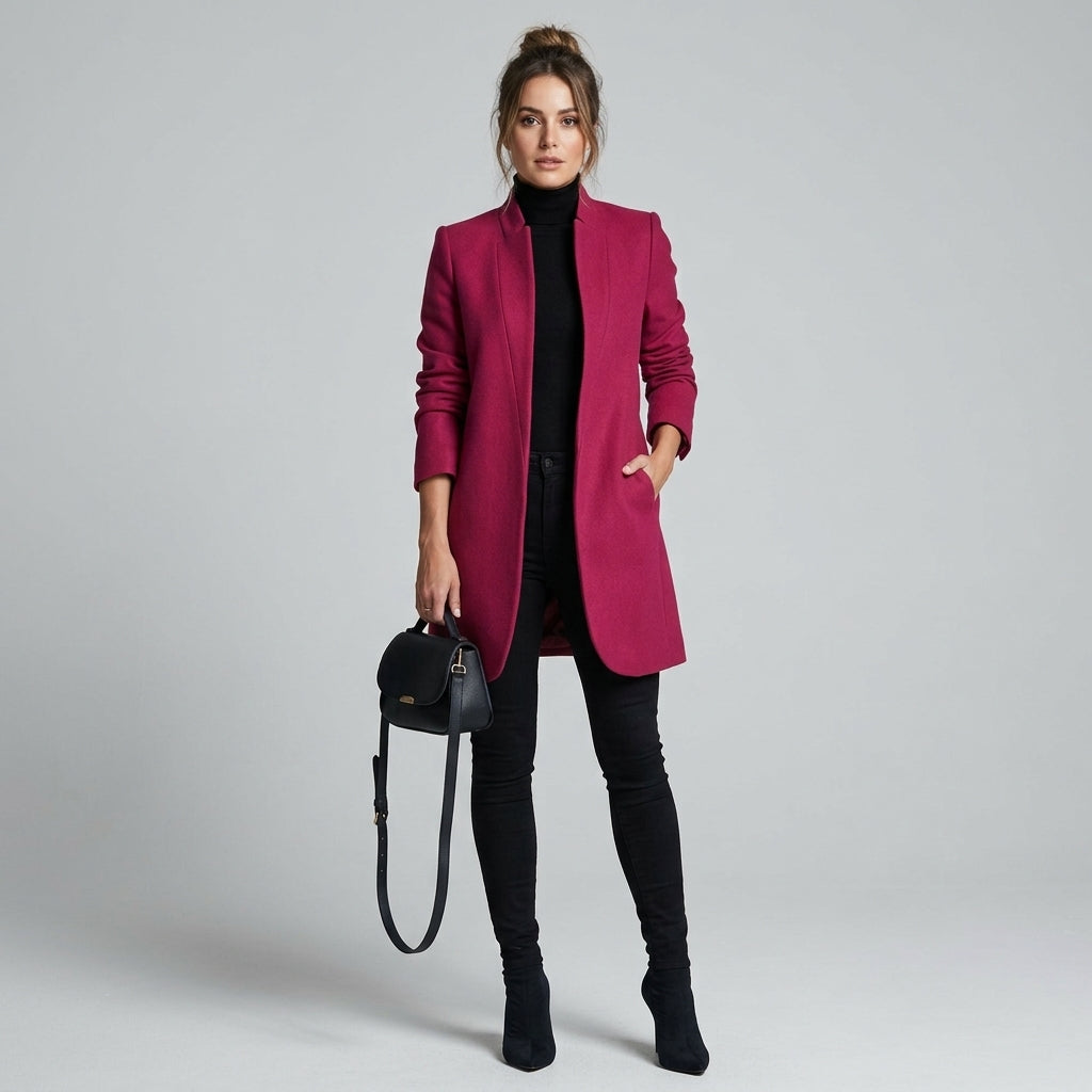 Bertha | Lange blazer voor dames – Elegant, op maat gemaakt jasje voor een chique look