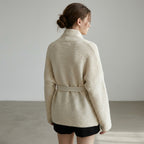Yinthe | Dames Vest – Gebreid met V-Hals en Strikceintuur