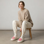 Eliane | Smiley-pantoffels voor dames met zachte voering en platte zool